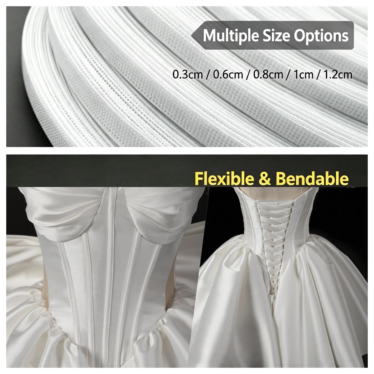 Wedding Dress - لفة بوليستر بطول 50~200 ياردة لصنع