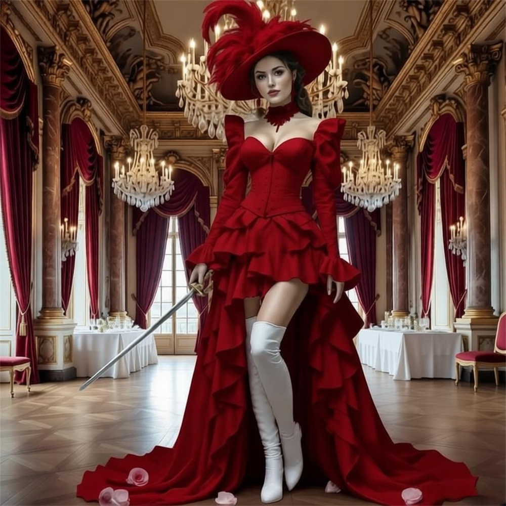 Evening Gown - فستان سهرة أنيق بتصميم قوطي من