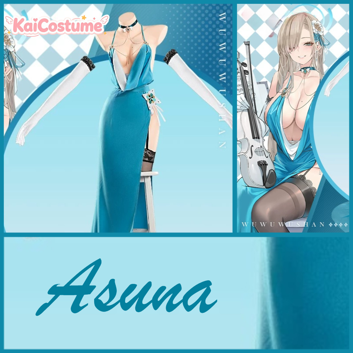 Evening Gown - فستان سهرة أزرق من Blue Archive