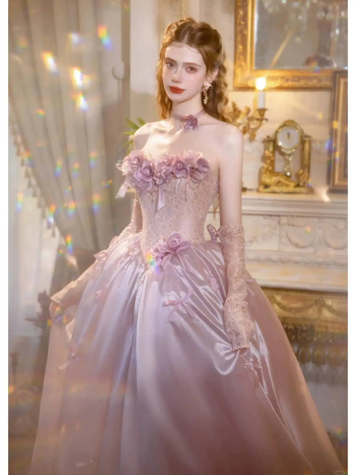 Formal Dress - فستان سهرة طويل من الساتان بتصميم