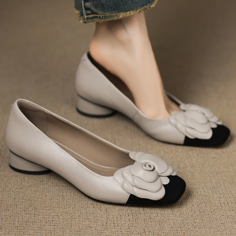 Womens Heels - حجم كبير 34-41 المرأة مزيج جلد