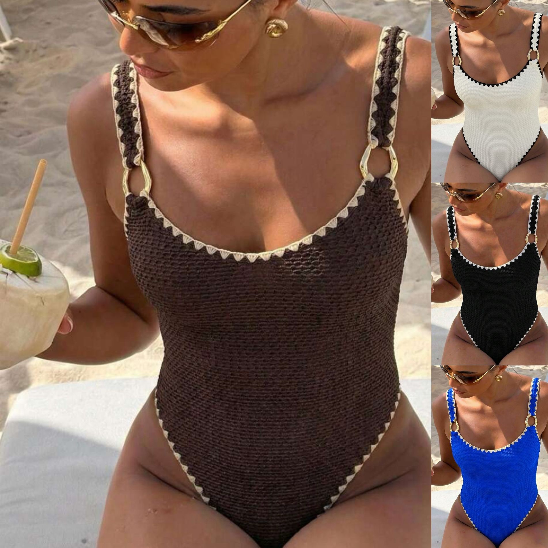 Womens Suit - ملابس سباحة نسائية بدون أكمام بلون