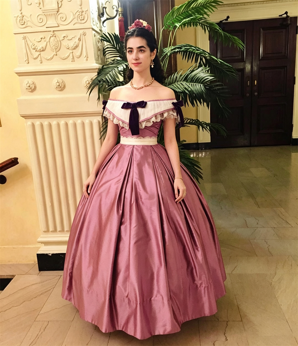 Evening Gown - فستان سهرة كلاسيكي على الطراز الفيكتوري