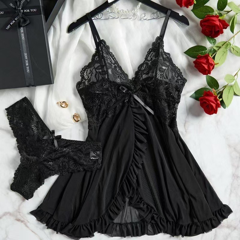 Lace Dress - ملابس نوم نسائية مثيرة على الطراز