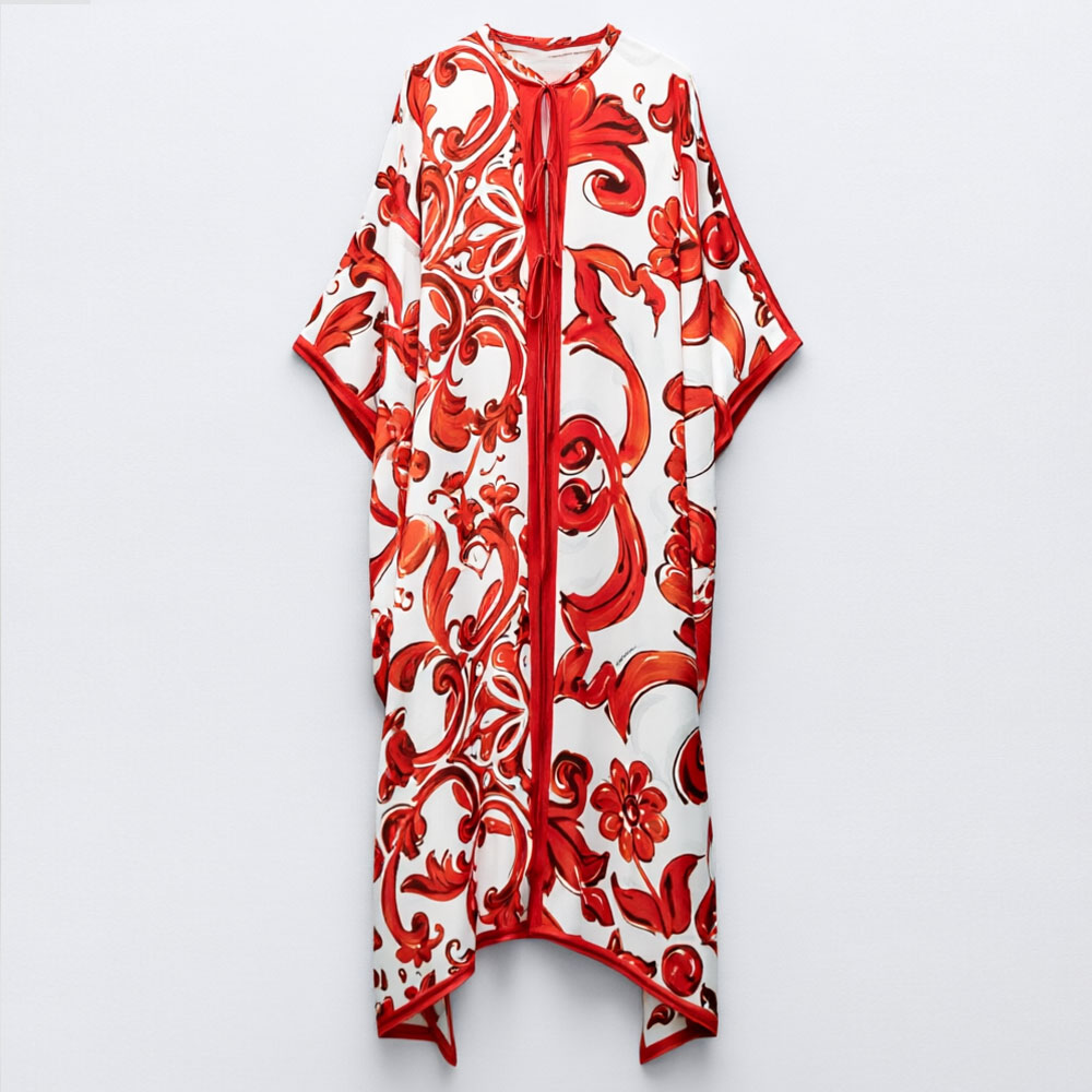 Women'S Red Formal Wear - فستان نسائي جديد صيفي 2026 بتصميم