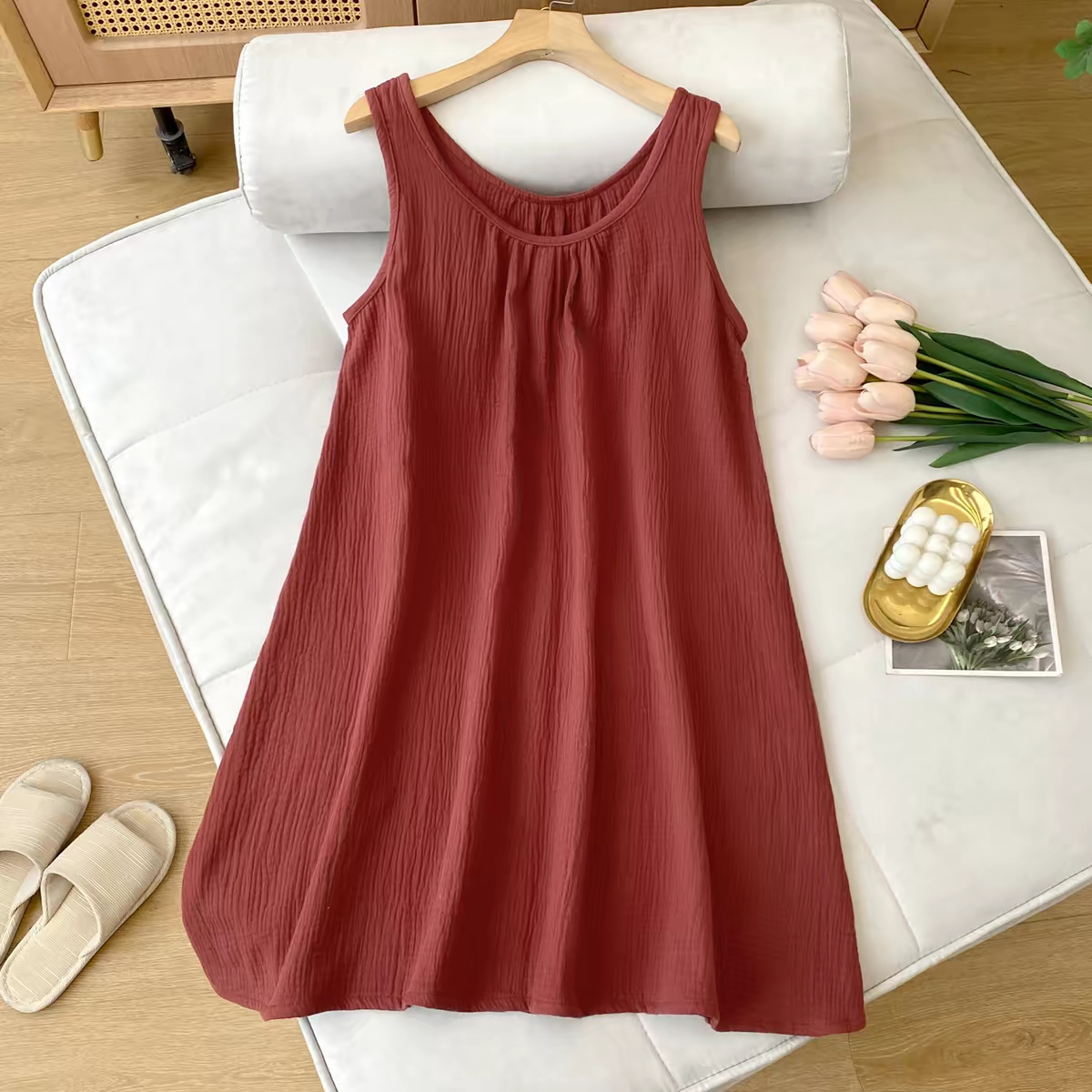 فستان صيفي نسائي كاجوال بدون أ - مراجعة Midi Dress وسعره