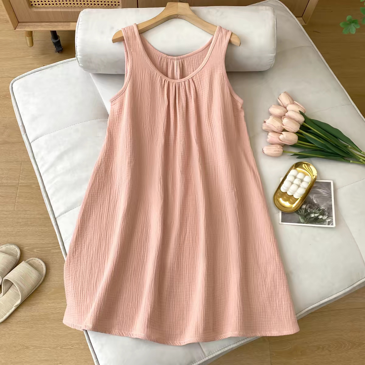 فستان صيفي نسائي كاجوال بدون أ - مراجعة Midi Dress وسعره