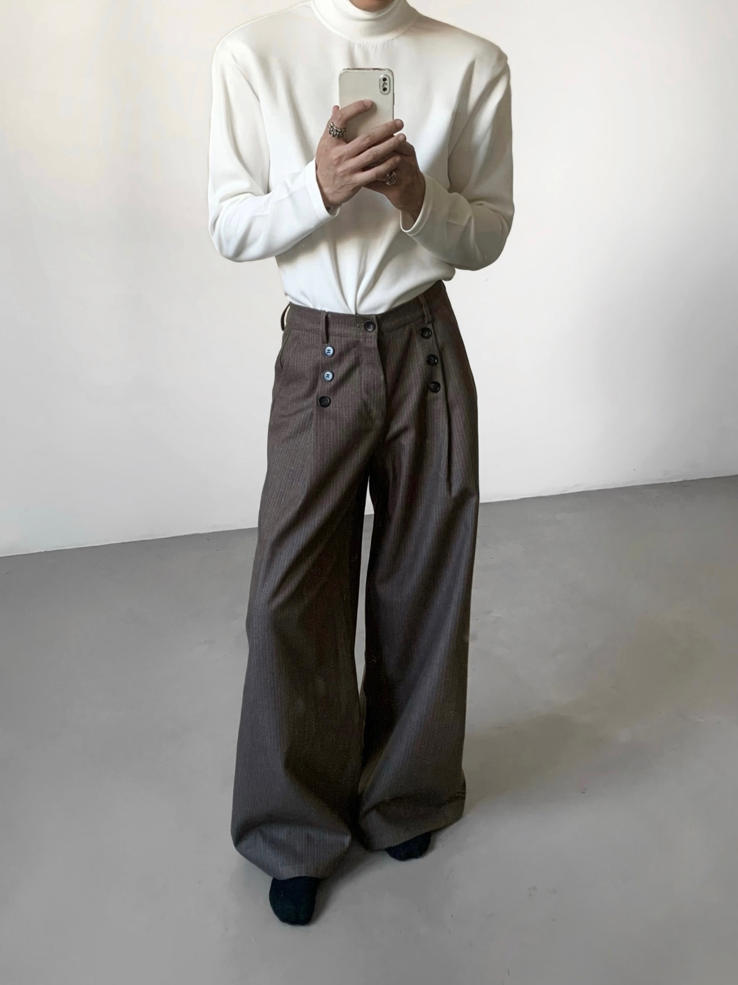 بنطلون رجالي كاجوال مخطط من Ac - مراجعة Tailored Trouser Wide وسعره