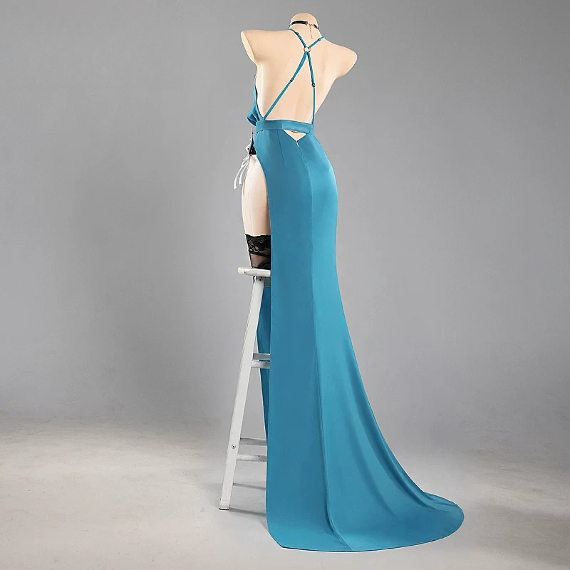 فستان سهرة أزرق من Blue Archiv - مراجعة Evening Gown وسعره