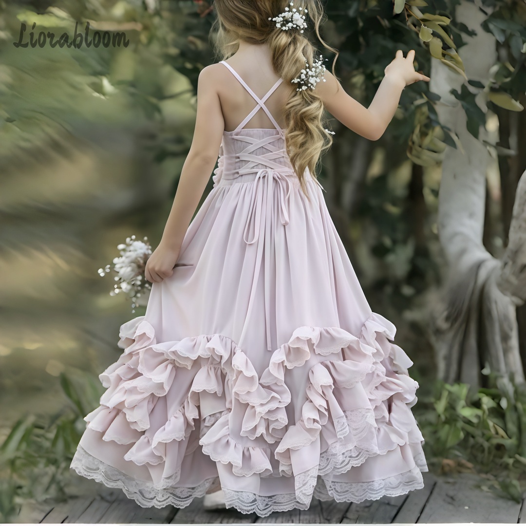 فستان بناتي برقبة رسن وفتحة صد - مراجعة Formal Skirt وسعره