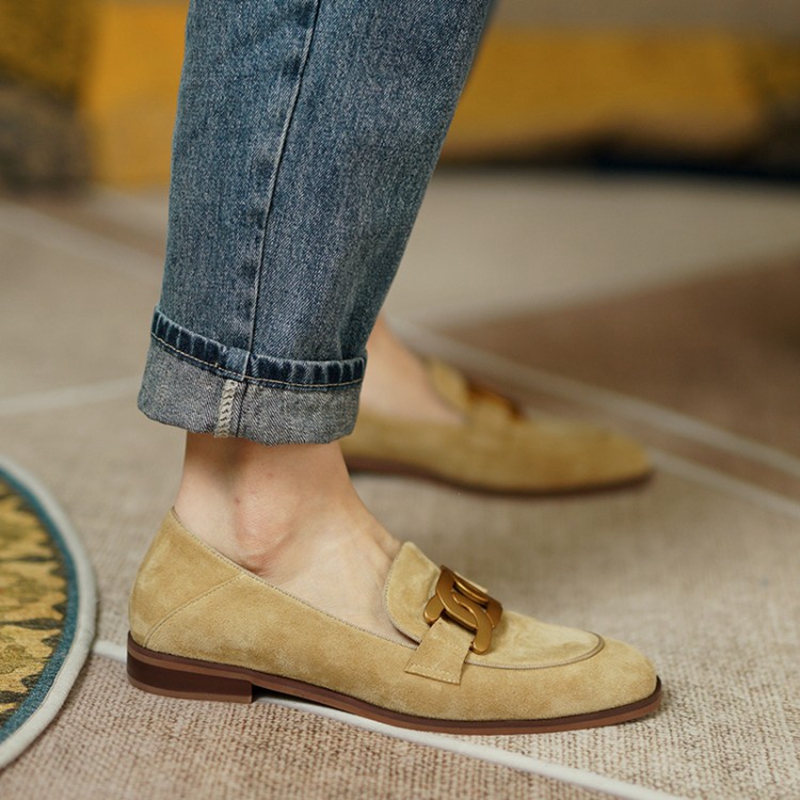جلد الغزال النساء المتسكعون ال - مراجعة Womens Heels وسعره