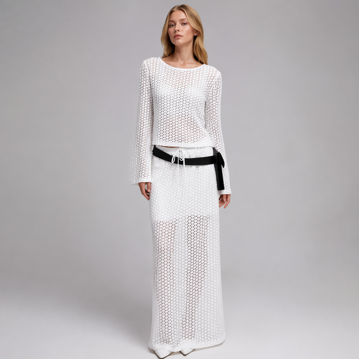 طقم نسائي جديد 2026 من قطعتين  - مراجعة Formal Skirt وسعره
