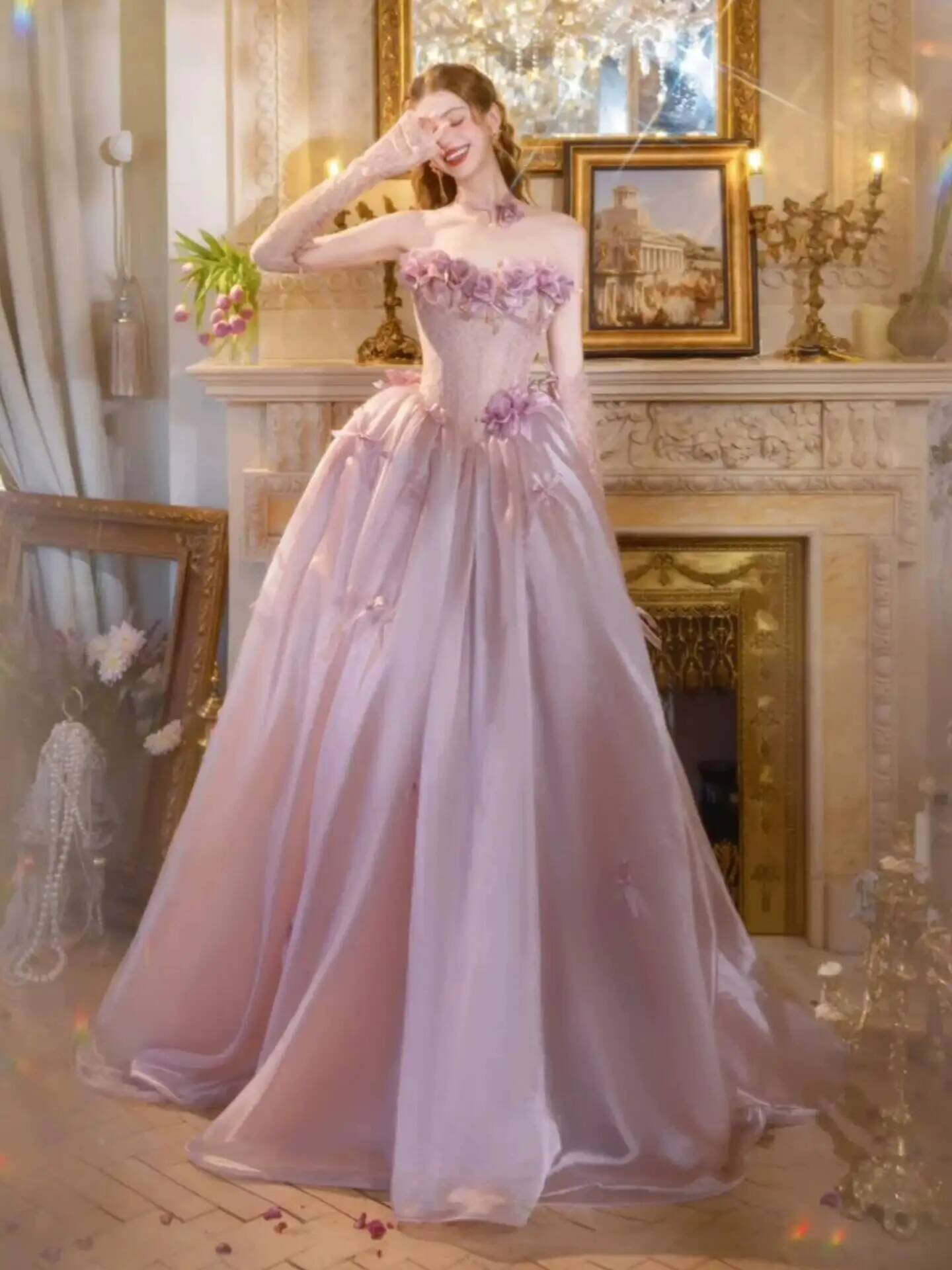 فستان سهرة طويل من الساتان بتص - مراجعة Formal Dress وسعره