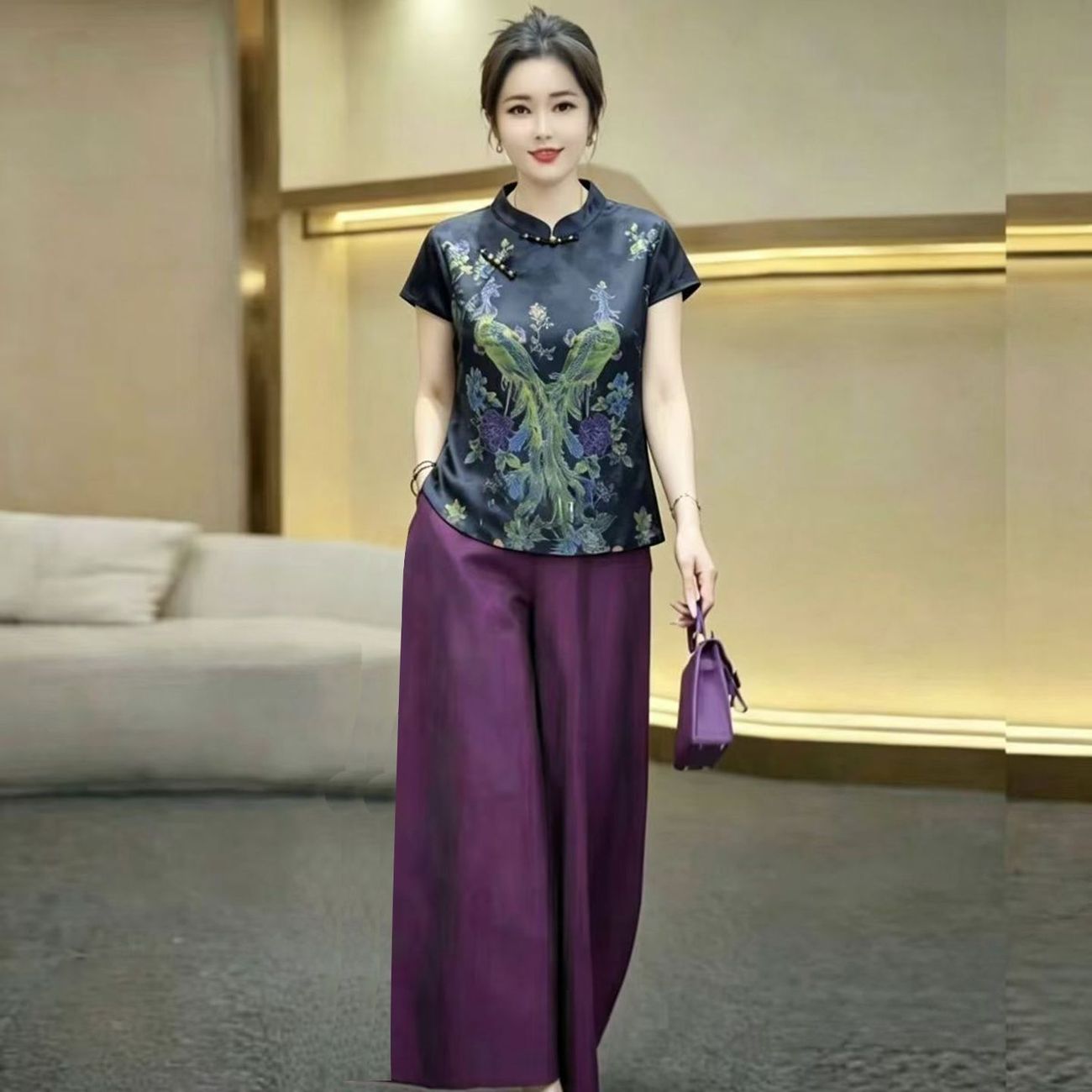 بدلة حريرية صيفية جديدة بتصميم - مراجعة Silk Blouse وسعره