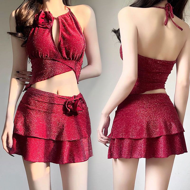مجموعة بيكيني جديدة من قطعتين  - مراجعة Womens Suit وسعره