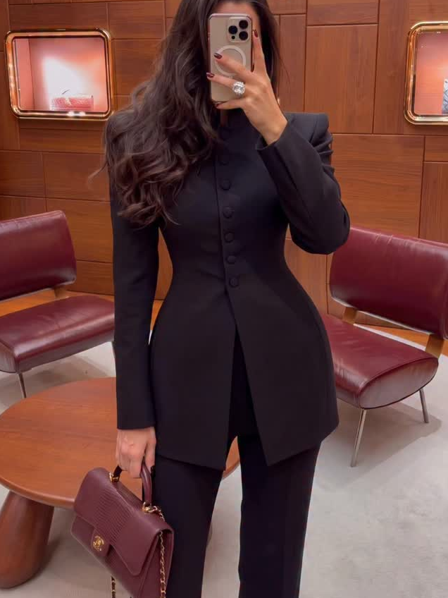 بدلة نسائية من قطعتين، بليزر ط - مراجعة Womens Blazer وسعره