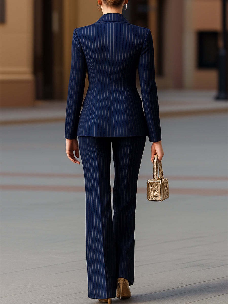 طقم بدلة نسائية أنيقة باللون ا - مراجعة Tailored Trouser Wide وسعره