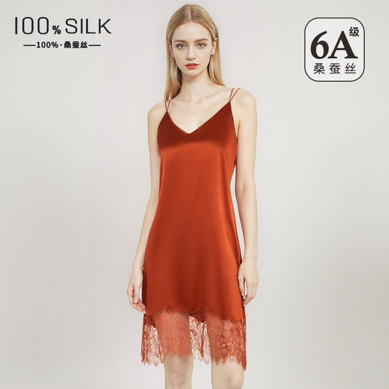 فستان نوم نسائي مثير من الحرير - مراجعة Lace Dress وسعره