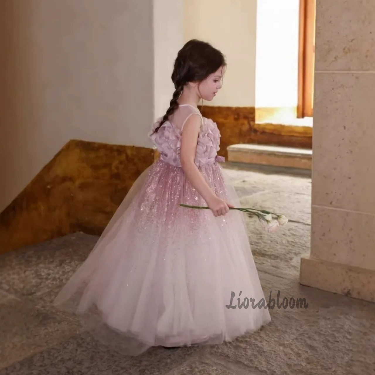 فستان سهرة وردي للفتيات من الت - مراجعة Formal Skirt وسعره