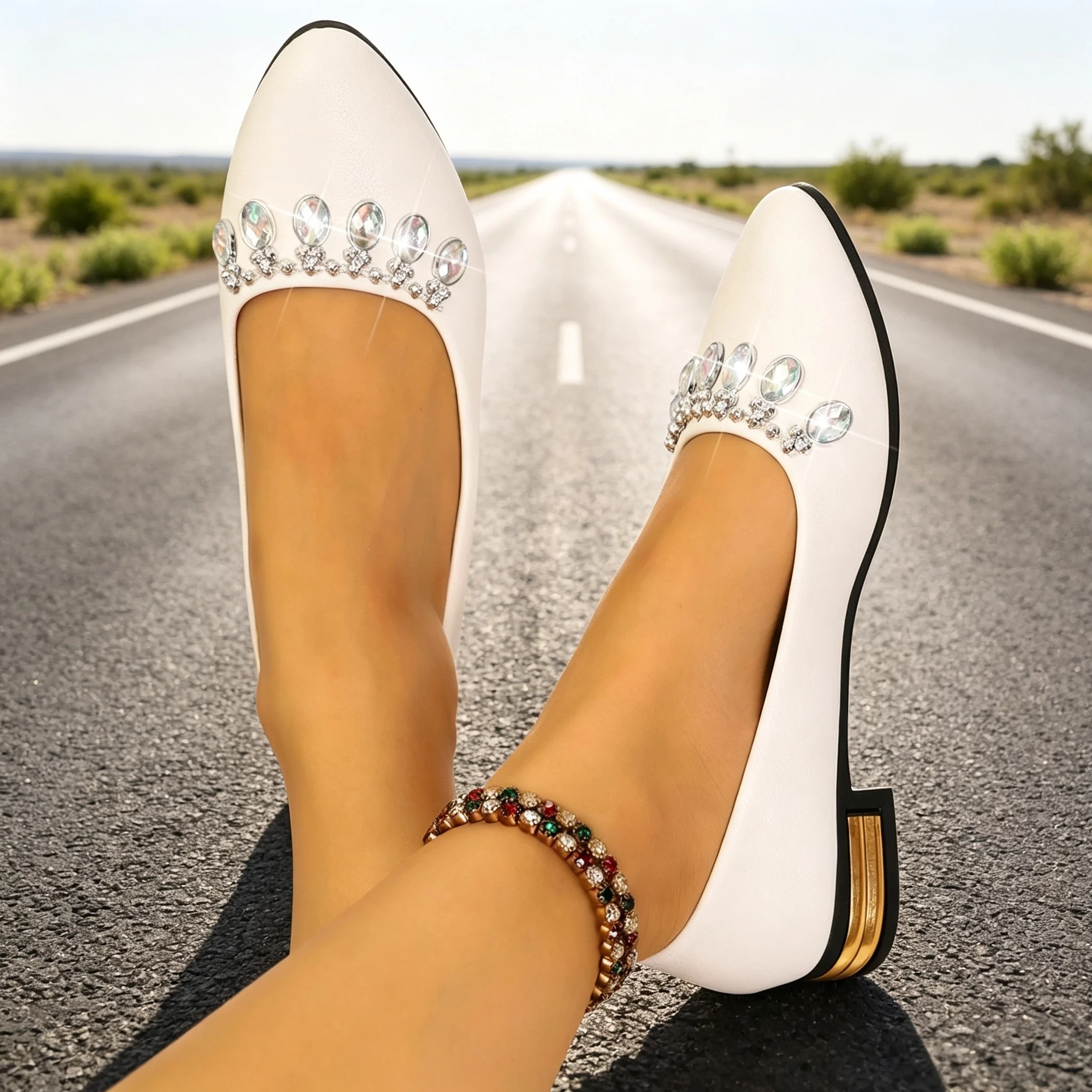 أحذية نسائية مسطحة ذات مقدمة م - مراجعة Womens Heels وسعره