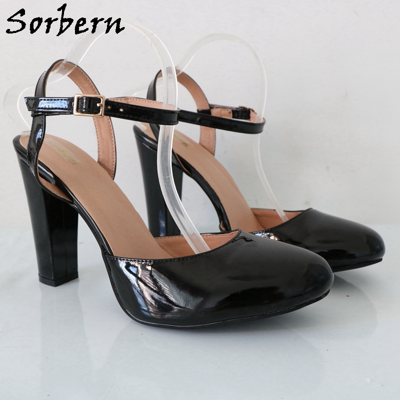 Sorbern-أحذية كعب مكتنزة حزام  - مراجعة Pump Heel Block وسعره