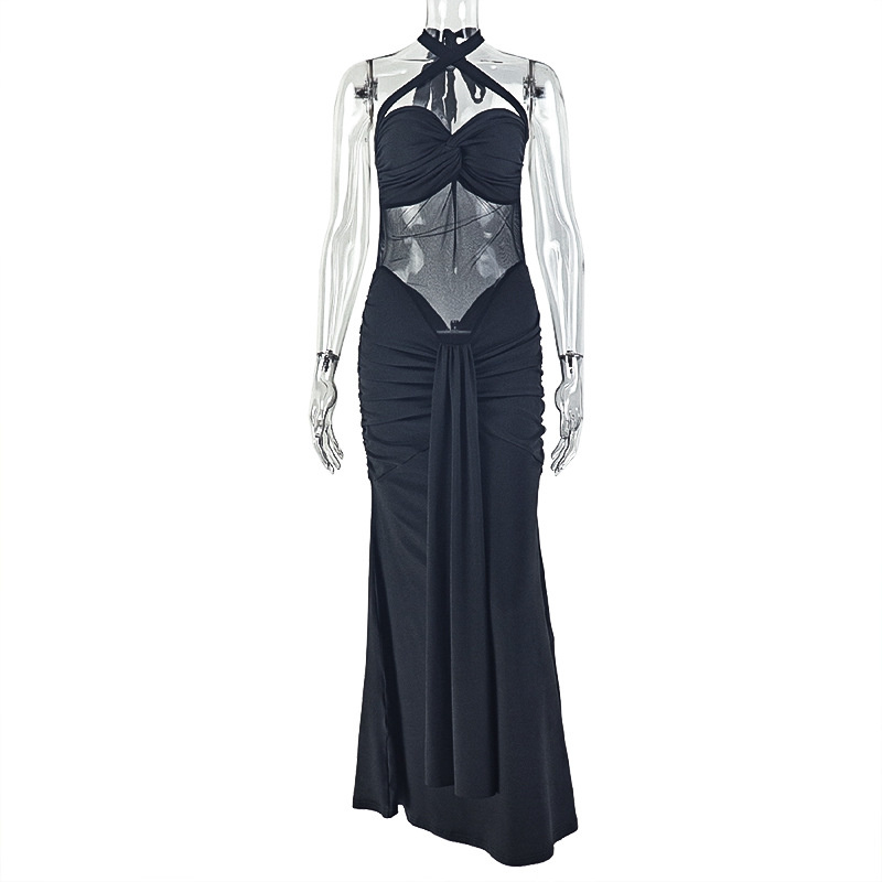 فستان نسائي ضيق بدون ظهر بياقة - مراجعة Midi Dress وسعره
