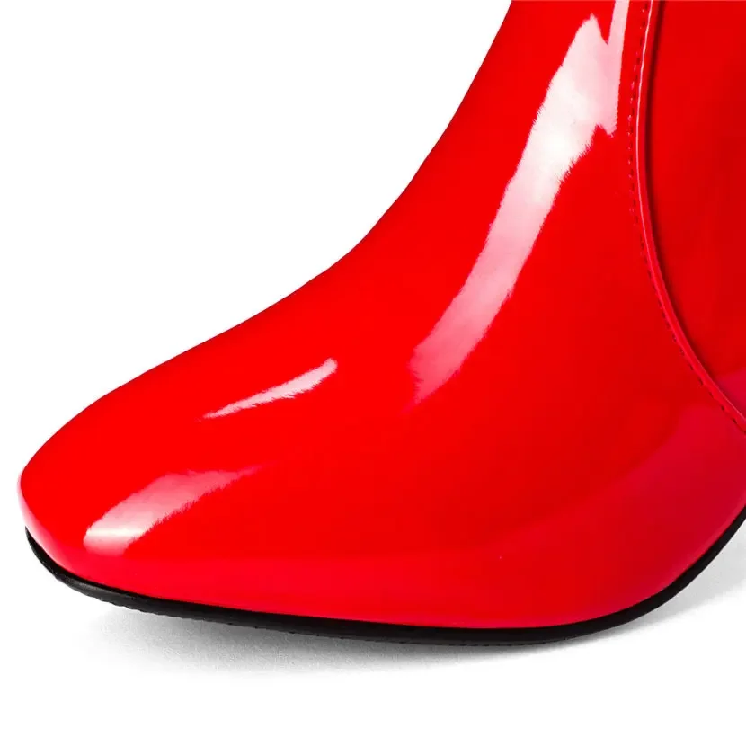 أحمر أبيض براءات الاختراع والج - مراجعة Women'S Red Formal Wear وسعره