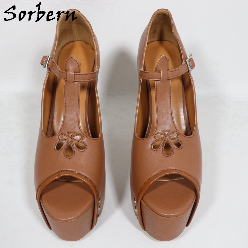 Sorbern براون ماتي النساء حذاء - مراجعة Pump Heel Block وسعره