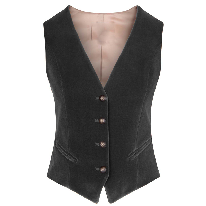 سترة نسائية مخملية برقبة على ش - مراجعة Womens Blazer وسعره