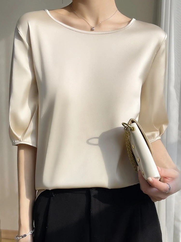 بلوزة نسائية صيفية جديدة من ال - مراجعة Silk Blouse وسعره