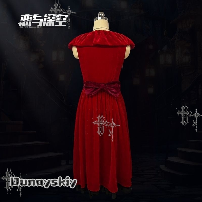 CR7.27* فستان سهرة مخملي أحمر  - مراجعة Evening Gown وسعره