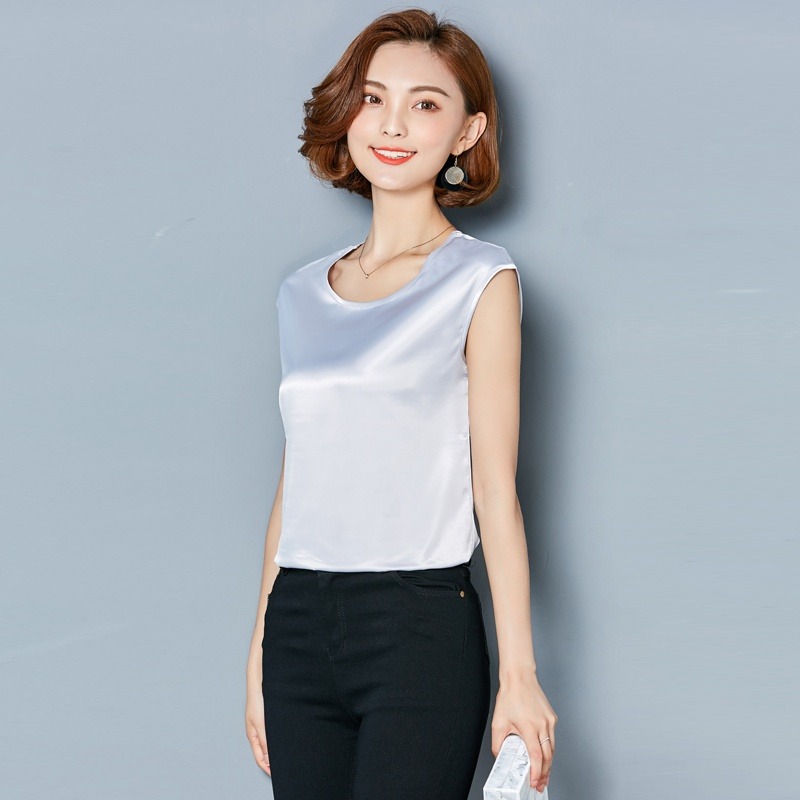 سترة حريرية مثيرة للنساء بدون  - مراجعة Silk Blouse وسعره