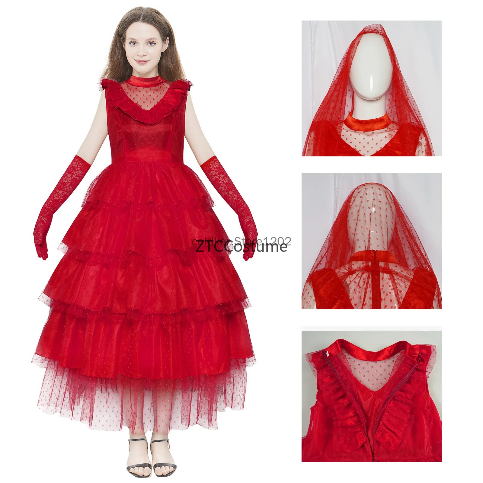 زي تنكري ليديا ديتس، فستان زفا - مراجعة Evening Gown وسعره